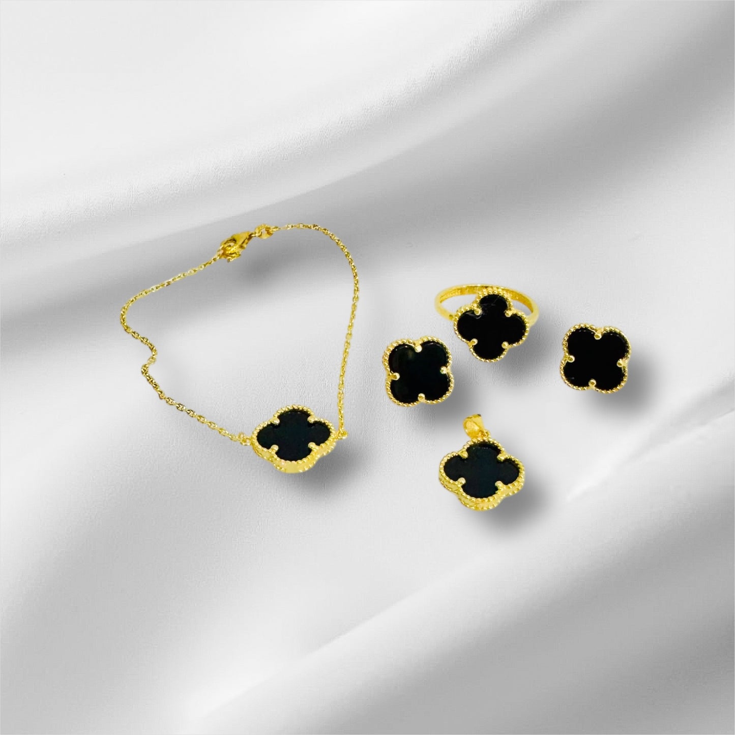 21k Gold Flower Set