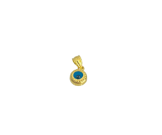 21k Gold Evil Eye Mini Pendant