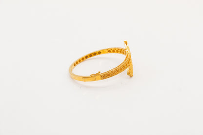21K Gold Twist Bangle