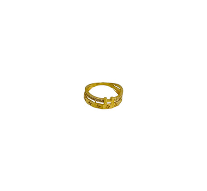 21k Gold Stalked Ring