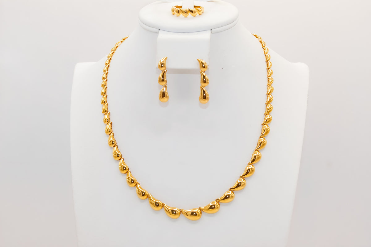 21k gold engagement set