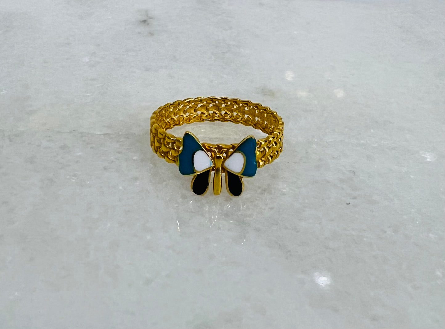 21k Gold butterfly Ring