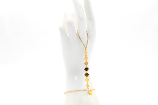 21K Gold Hand Bracelet