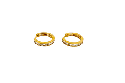 21k Gold Hoop Earrings