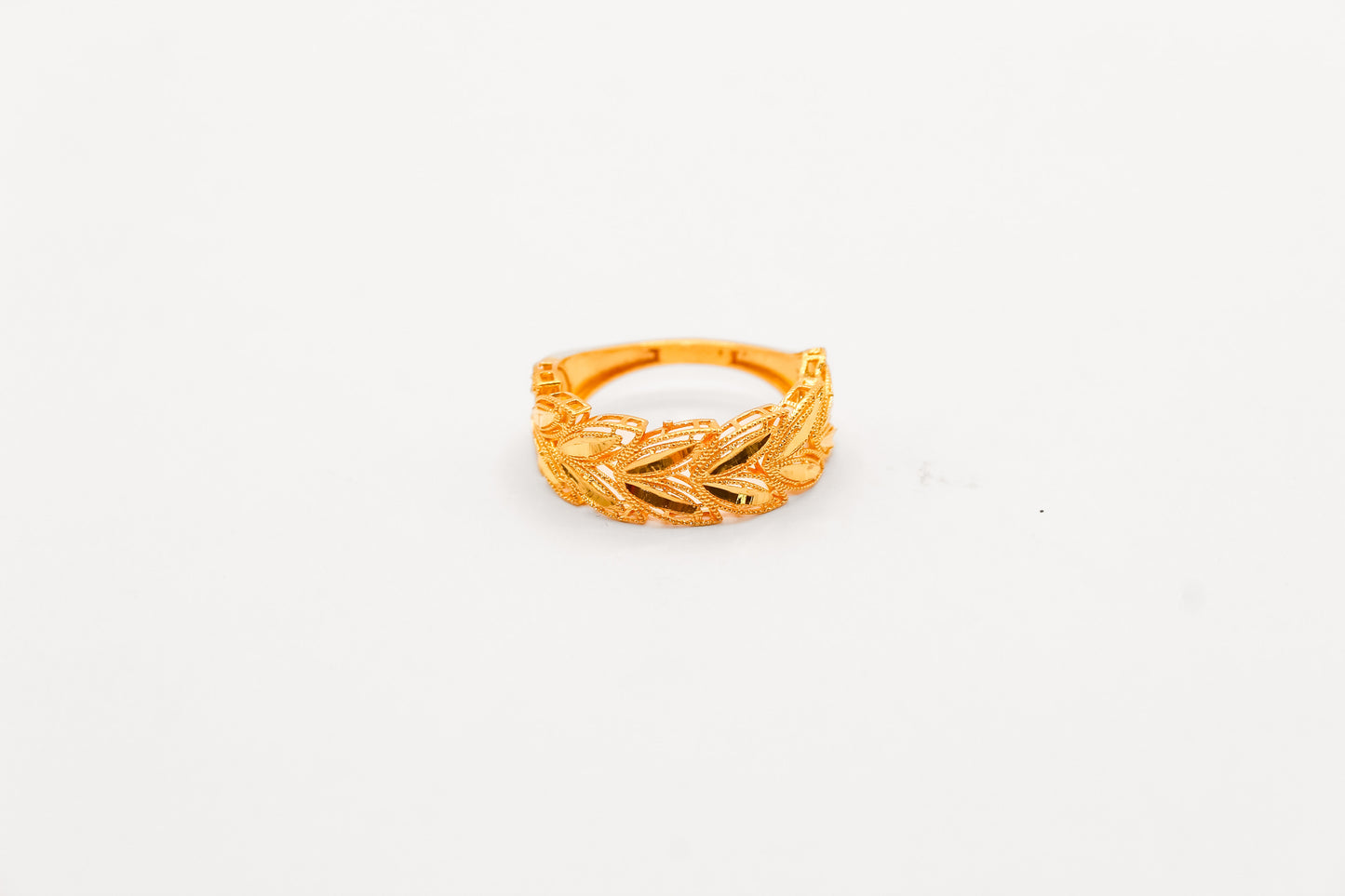 21K Gold Leaf Ring