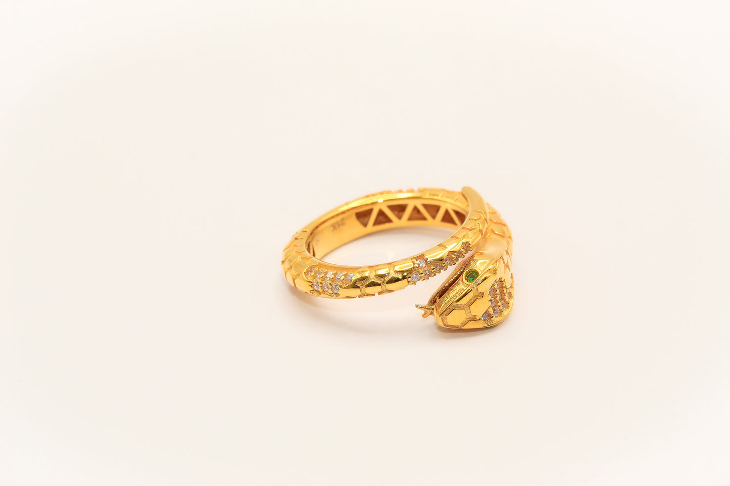 21K Gold Snake Ring