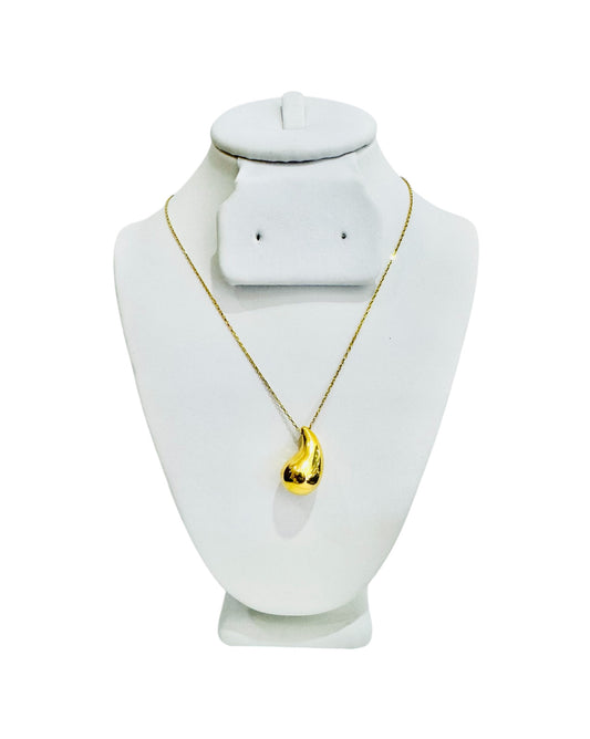 21k Gold Tear Drop Necklace