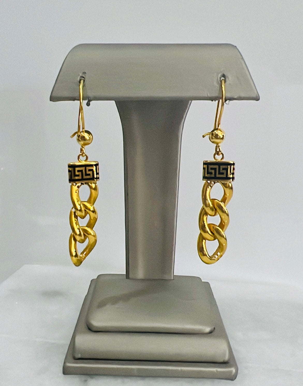 21k Gold link Earrings