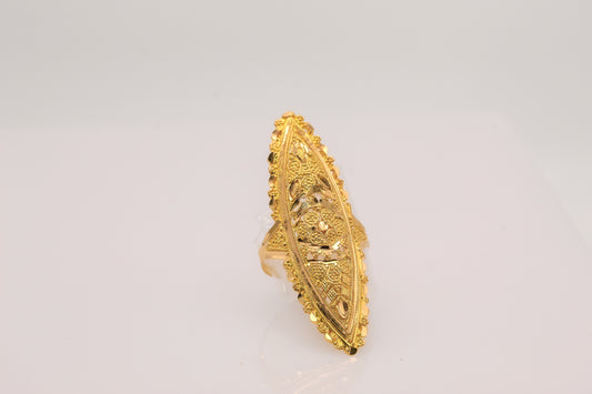 21K Gold Long Ring