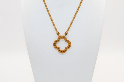21K Gold Clover Set