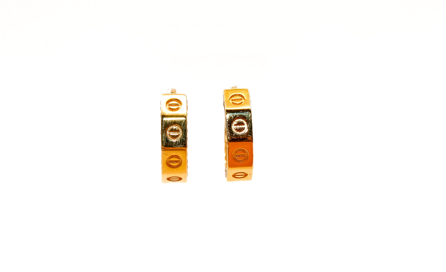21k Gold small Huggies earrings
