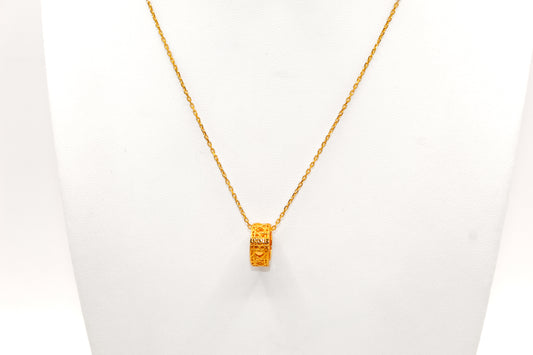 21K Gold Slide Necklace