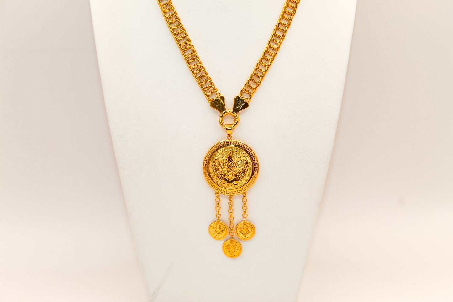 21K Link Coin Necklace