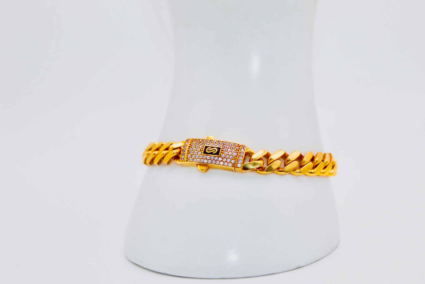 21k Gold Monaco Bracelet