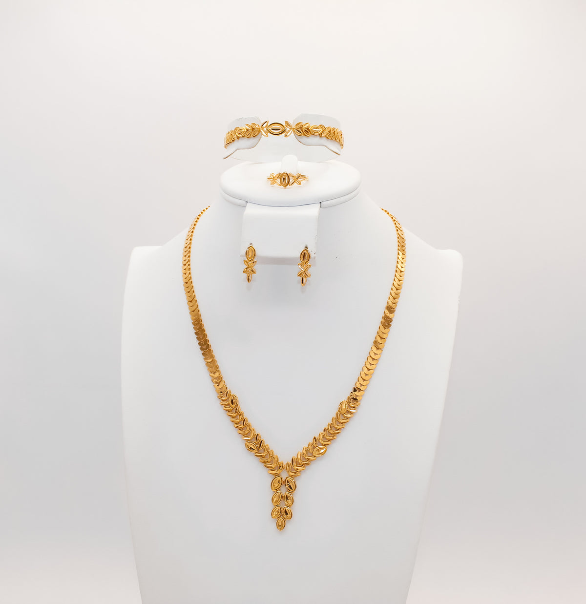 21K Gold Engagement Set