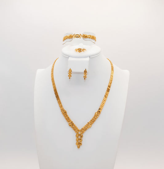21K Gold Engagement Set
