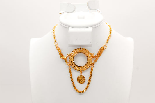 21K Gold Coin Choker