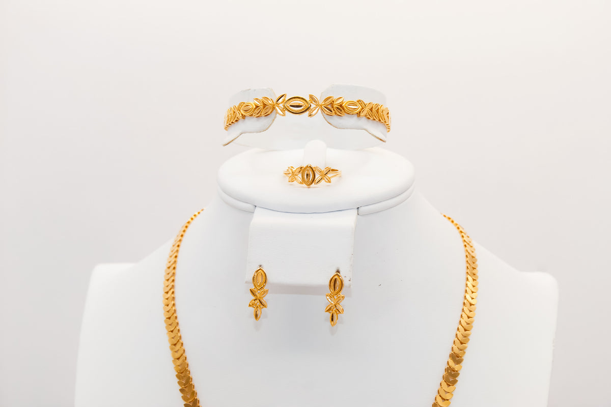 21K Gold Engagement Set