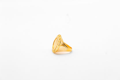 21K Gold Turkish Coin Ring