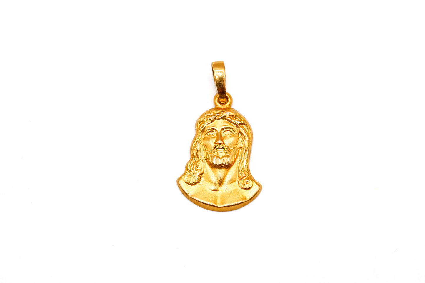 21K Gold Jesus Pendant