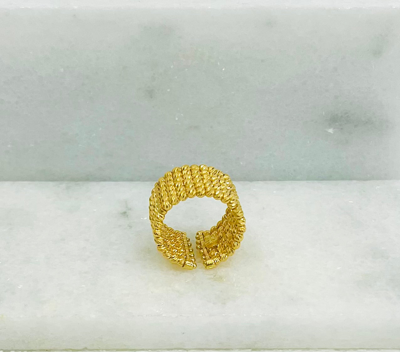 21k Gold Himo Wide Ring