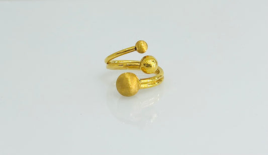 21k Gold Ball Ring