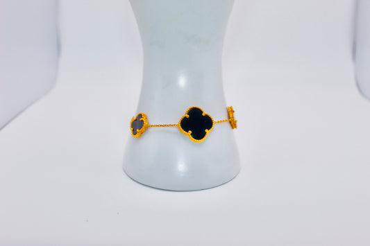 21k Gold Onyx  Bracelet