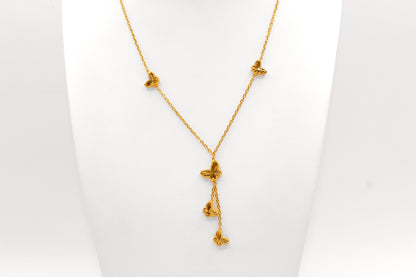 21K Gold Butterfly Set
