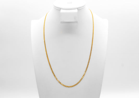 18K Gold Flat Curb Chain