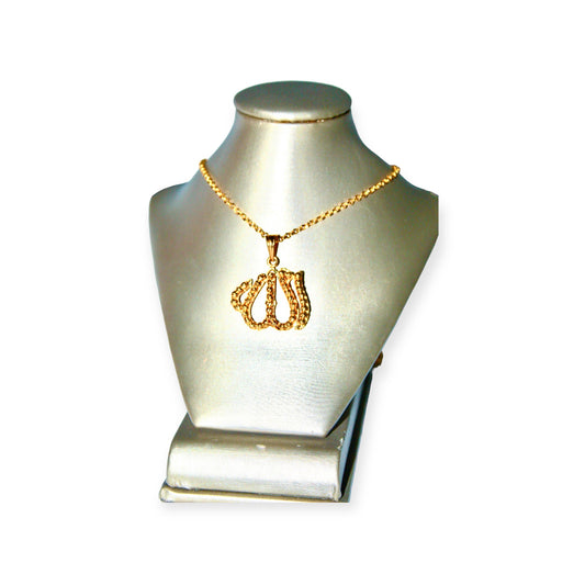 21k Gold Allah Himo Pendant