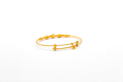 21K Gold Kids Bead Bracelet