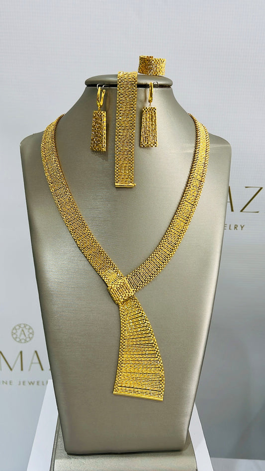 21k Gold Necklace Set