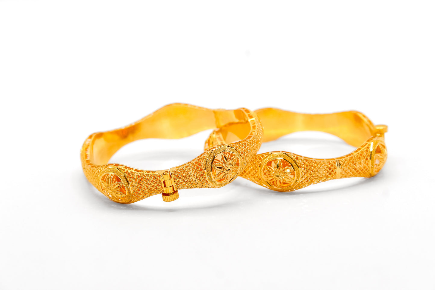 21K Gold Khaliji Bangle Bracelet