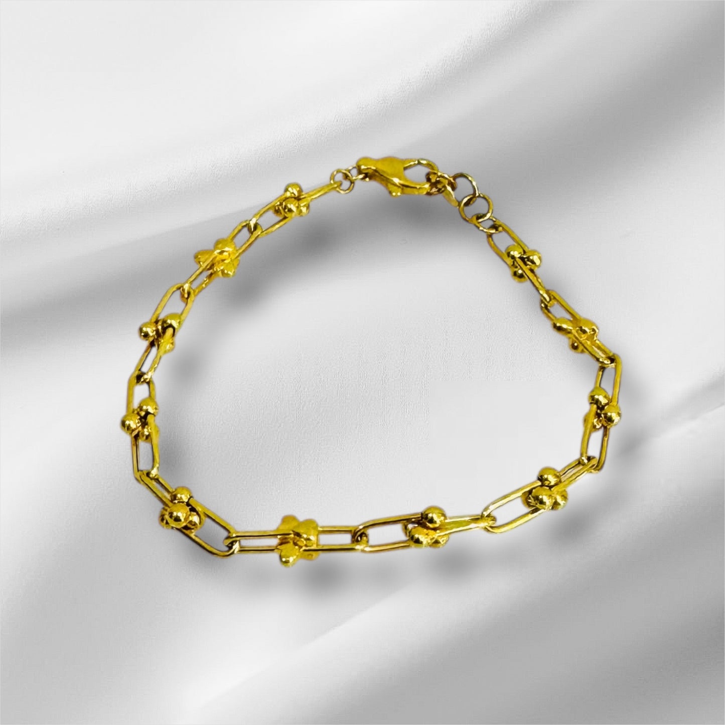 21k Gold Link Bracelet