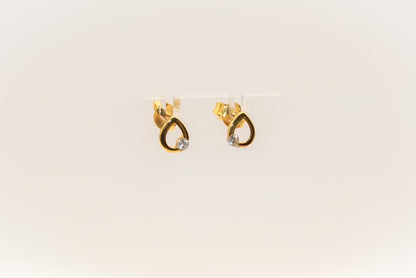 21K Gold Mini Kids Earrings