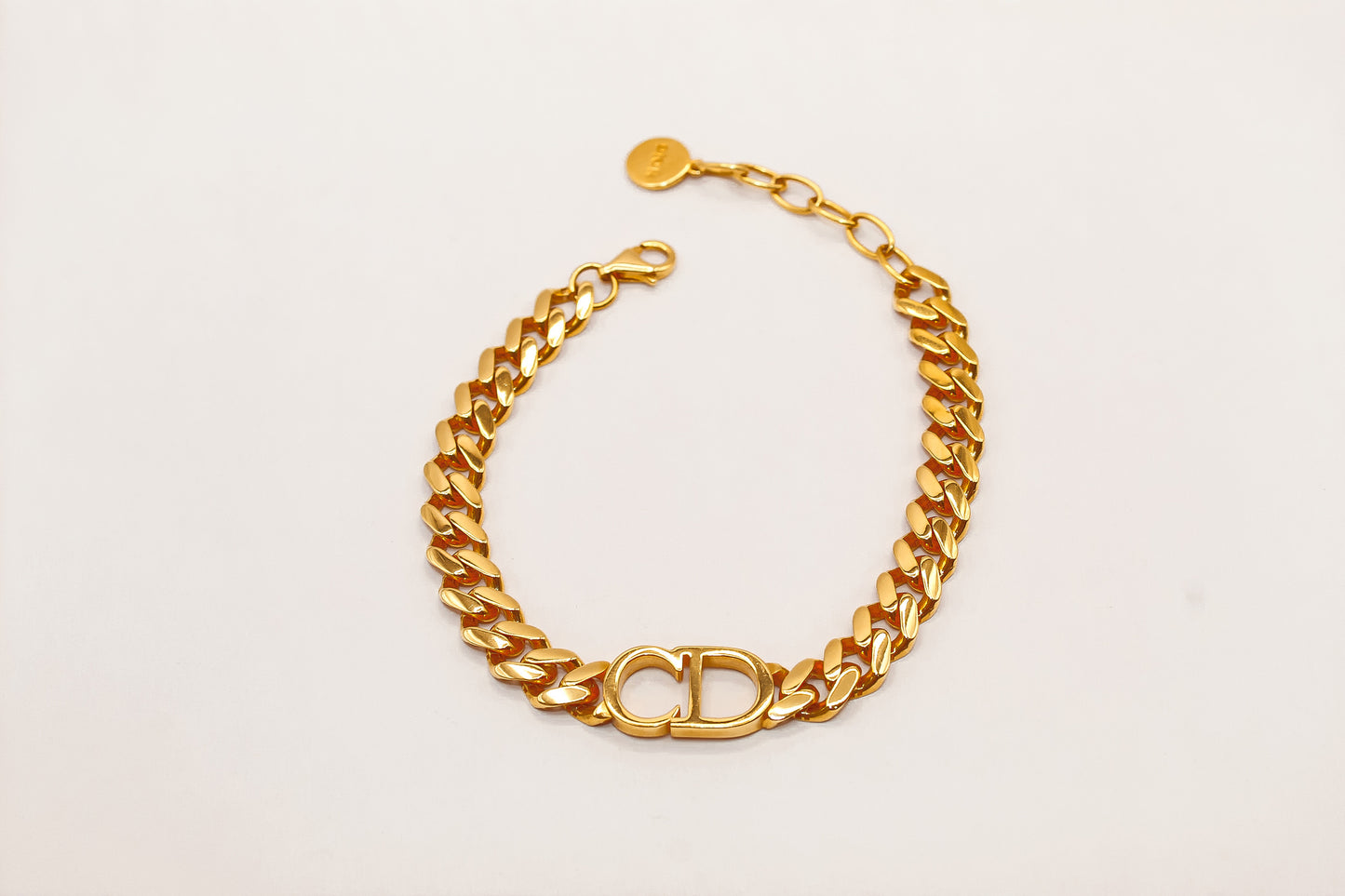 21K Gold Cuban Link Bracelet