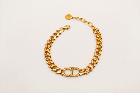 21K Gold Cuban Link Bracelet