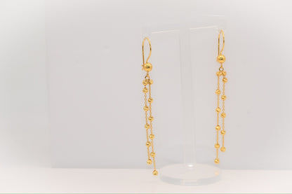 21K Gold Dangle Earrings