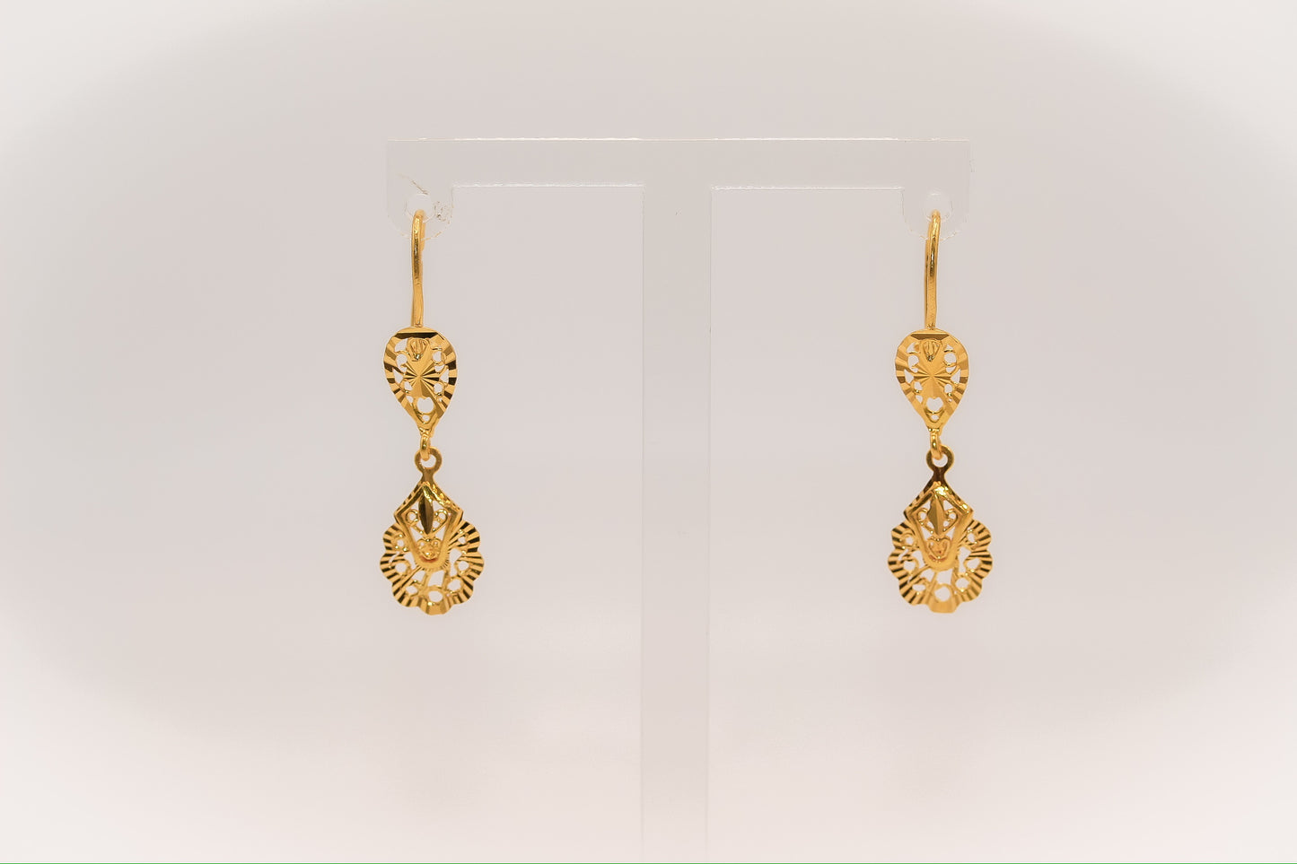 21k Gold Leaf Earrings