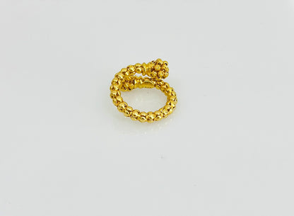 21k Gold Himo Beaded Ring