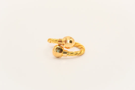 21K Gold Twist Ring