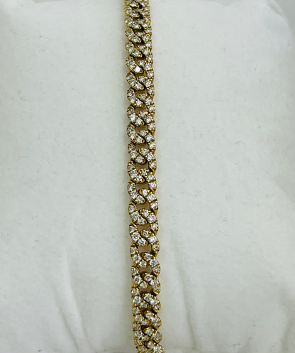 14k Gold 3.70 Carat Diamond Bracelet
