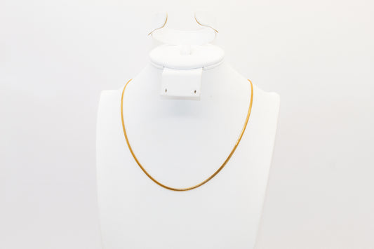 21K Gold Flexible Snake Chain
