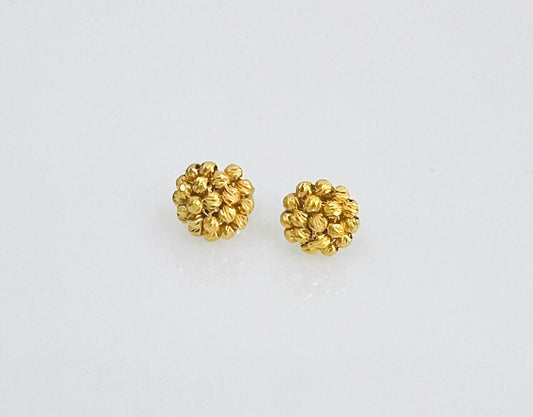 21k Gold Himo Beaded Earrings