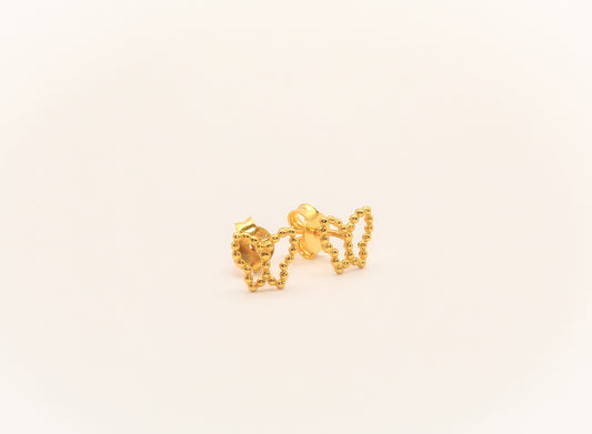 21K Gold Butterfly Kids Earrings