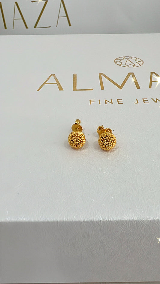 21k Gold Himo Earrings