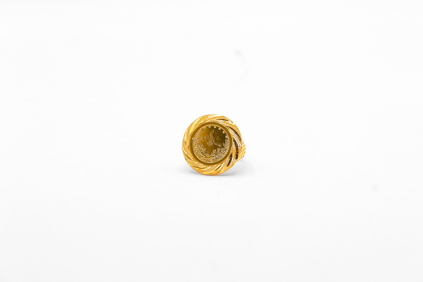 21K Gold Turkish Coin Ring