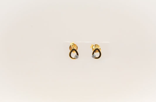 21K Gold Mini Kids Earrings
