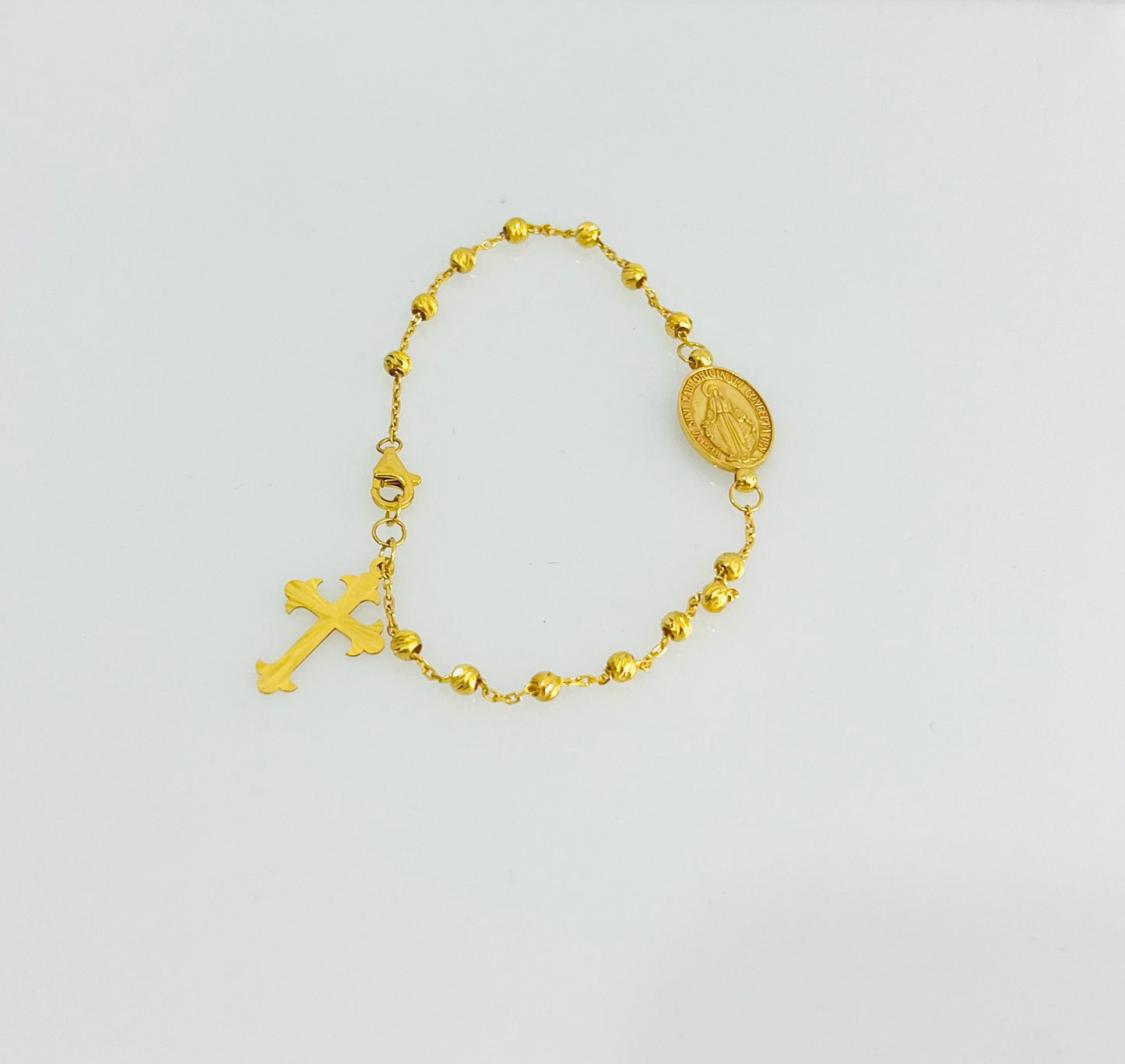 21k Gold Rosary Bracelet