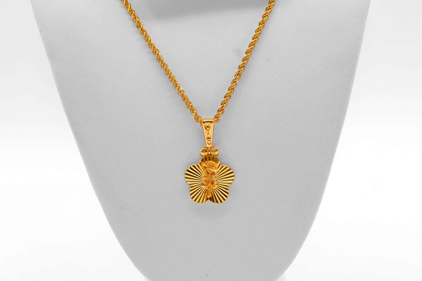 21K Gold Flower Himo Pendant